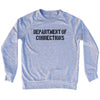 Department of Corrections Stencil Black Art  Adult  Tri-Blend Sweatshirt by Tribe Lacrosse