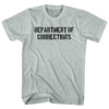 Department of Corrections Stencil Black Art  Adult  Tri-Blend T-shirt by Tribe Lacrosse