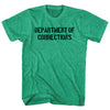 Department of Corrections Stencil Black Art  Adult  Tri-Blend T-shirt by Tribe Lacrosse