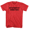Department of Corrections Stencil Black Art  Adult  Tri-Blend T-shirt by Tribe Lacrosse