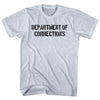 Department of Corrections Stencil Black Art  Adult  Tri-Blend T-shirt by Tribe Lacrosse