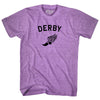 Derby Running Track Winged Foot-Adult Tri-Blend T-shirt by Tribe Lacrosse