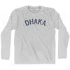 Dhaka Vintage City Adult Cotton Long Sleeve T-shirt by Ultras