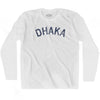 Dhaka Vintage City Adult Cotton Long Sleeve T-shirt by Ultras