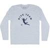 Dive Team Soccer Adult Tri-Blend Long Sleeve T-Shirt by Tribe Lacrosse
