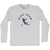 Dive Team Soccer Adult Cotton Long Sleeve T-shirt by Tribe Lacrosse