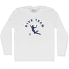 Dive Team Soccer Adult Cotton Long Sleeve T-shirt by Tribe Lacrosse