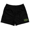 Dominica Country Heritage Flag Rugby Shorts Made In USA by Rugby Shorts