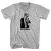Don Carlo Ancelotti Italian Madrid Football Soccer Manager-Adult Cotton V-neck T-shirt by Tribe Lacrosse