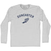 Doncaster Running Track Winged Foot-Adult Cotton Long Sleeve T-shirt by Tribe Lacrosse