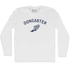 Doncaster Running Track Winged Foot-Adult Cotton Long Sleeve T-shirt by Tribe Lacrosse