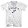 Doncaster Running Track Winged Foot-Adult Cotton V-neck T-shirt by Tribe Lacrosse
