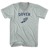 Dover Running Track Winged Foot Adult Tri-Blend V-neck T-shirt by Tribe Lacrosse