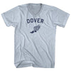 Dover Running Track Winged Foot Adult Tri-Blend V-neck T-shirt by Tribe Lacrosse