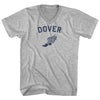 Dover Running Track Winged Foot Adult Cotton V-neck T-shirt by Tribe Lacrosse