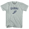 Dubai Running Track Winged Foot Adult Tri-Blend T-shirt by Tribe Lacrosse
