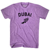 Dubai Running Track Winged Foot Adult Tri-Blend T-shirt by Tribe Lacrosse