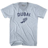 Dubai Running Track Winged Foot Adult Tri-Blend V-neck T-shirt by Tribe Lacrosse