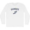 Dundee Running Track Winged Foot Adult Cotton Long Sleeve T-shirt by Tribe Lacrosse