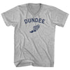 Dundee Running Track Winged Foot Adult Cotton V-neck T-shirt by Tribe Lacrosse