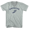 Dunfermline Running Track Winged Foot Adult Tri-Blend V-neck T-shirt by Tribe Lacrosse