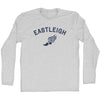Eastleigh Running Track Winged Foot Adult Cotton Long Sleeve T-shirt by Tribe Lacrosse