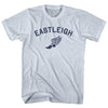 Eastleigh Running Track Winged Foot Adult Tri-Blend T-shirt by Tribe Lacrosse