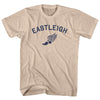 Eastleigh Running Track Winged Foot Adult Cotton T-shirt by Tribe Lacrosse