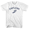 Eastleigh Running Track Winged Foot Adult Cotton T-shirt by Tribe Lacrosse