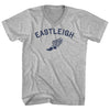 Eastleigh Running Track Winged Foot Adult Cotton V-neck T-shirt by Tribe Lacrosse