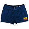 Ecuador Country Heritage Flag Shorty Short Gym Shorts 2.5" Inseam Made In USA by Shorty Shorts