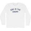 Ego Is The Enemy Adult Cotton Long Sleeve T-shirt by Tribe Lacrosse