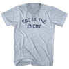 Ego Is The Enemy Adult Tri-Blend V-neck T-shirt by Tribe Lacrosse