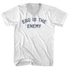 Ego Is The Enemy Adult Cotton V-neck T-shirt by Tribe Lacrosse
