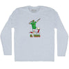 El Temo Blanco Celebration Soccer Adult Tri-Blend Long Sleeve T-shirt by Tribe Lacrosse