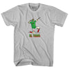 El Temo Blanco Celebration Soccer Adult Cotton T-shirt by Tribe Lacrosse