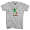 El Temo Blanco Celebration Soccer Adult Cotton T-shirt by Tribe Lacrosse