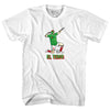 El Temo Blanco Celebration Soccer Adult Cotton T-shirt by Tribe Lacrosse