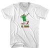 El Temo Blanco Celebration Soccer Adult Cotton V-neck T-shirt by Tribe Lacrosse
