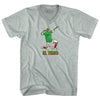 El Temo Blanco Celebration Soccer Adult Tri-Blend V-neck T-shirt by Tribe Lacrosse