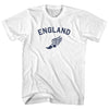 England Running Track Winged Foot Adult Cotton T-shirt by Tribe Lacrosse