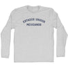 Estados Unidos Mexicanos Adult Cotton Long Sleeve T-shirt by Tribe Lacrosse