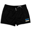 Estonia Country Heritage Flag Shorty Short Gym Shorts 2.5" Inseam Made In USA by Shorty Shorts