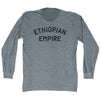 Ethiopian Empire Adult Tri-Blend Long Sleeve T-shirt by Tribe Lacrosse
