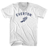 Everton Running Track Winged Foot-Adult Cotton V-neck T-shirt by Tribe Lacrosse