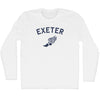 Exeter Running Track Winged Foot Adult Cotton Long Sleeve T-shirt by Tribe Lacrosse