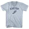 Exeter Running Track Winged Foot Adult Tri-Blend V-neck T-shirt by Tribe Lacrosse