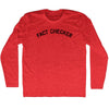 Fact Checker Adult Tri-Blend Long Sleeve T-shirt by Tribe Lacrosse
