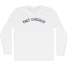 Fact Checker Adult Cotton Long Sleeve T-shirt by Tribe Lacrosse