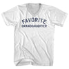 Favorite Granddaughter Adult Cotton V-neck T-shirt by Tribe Lacrosse
